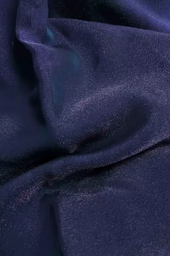 Navy blue poly georgette designer saree