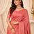 Peach woven design zari kanjeevaram saree