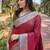 Pink woven design zari kanjeevaram saree