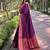 Purple woven design handloom kanjeevaram saree