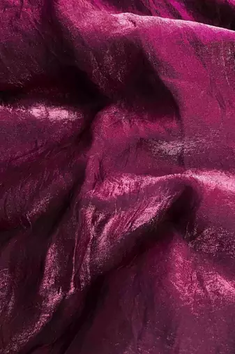 Maroon satin fusion saree