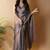 Grey saree with blouse piece
