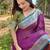 Violet woven design zari kanjeevaram saree