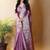 Purple saree with blouse piece