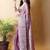 Purple saree with blouse piece