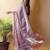 Purple saree with blouse piece