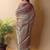 Coffee abstract woven design zari saree