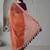 Orange  chiffon fusion saree