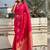 Pink woven design zari kanjeevaram saree