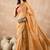 Yellow organza saree