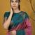 Multicolor floral silk blend handloom saree