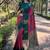 Pink woven design silk blend banarasi saree