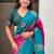 Pink woven design silk blend banarasi saree