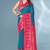 Blue woven design zari silk blend paithani saree