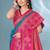Blue woven design zari silk blend paithani saree