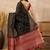 Black woven design silk cotton designer banarasi saree