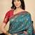 Blue woven design banarasi saree