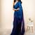 Blue khadi saree