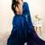 Blue khadi saree