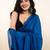 Blue khadi saree
