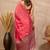 Pink woven design zari silk cotton designer banarasi saree