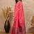 Pink woven design zari silk cotton designer banarasi saree