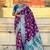 Purple woven design zari silk blend banarasi saree