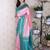 Pink ethnic motifs zari silk blend banarasi saree