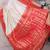 Off white ethnic motifs zari silk blend banarasi saree