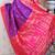 Purple warli zari silk blend banarasi saree