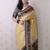 Gold ethnic motifs silk blend banarasi saree