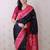 Black woven design zari silk blend banarasi saree