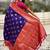 Violet woven design zari silk blend banarasi saree