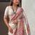 White ethnic motifs woven design kanjeevaram saree