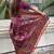 Purple ethnic motifs woven design zari kanjeevaram saree