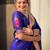 Blue woven design zari kanjeevaram saree