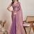 Purple zari  chiffon saree