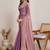 Purple zari  chiffon saree