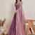 Purple zari  chiffon saree