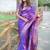 Purple woven design zari kanjeevaram saree