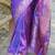 Purple woven design zari kanjeevaram saree