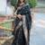 Black woven design zari kanjeevaram saree