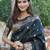 Black woven design zari kanjeevaram saree