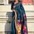 Blue woven design zari kanjeevaram saree