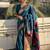 Blue woven design zari kanjeevaram saree