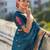 Blue woven design zari kanjeevaram saree