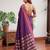 purple pink soft silk blend saree for women traditional festive saree