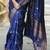 Blue woven design zari kanjeevaram saree