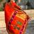 Orange floral zari kanjeevaram saree