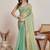 Sea green  chiffon saree